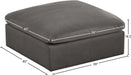 Cozy Black Velvet Ottoman - Sterling House Interiors