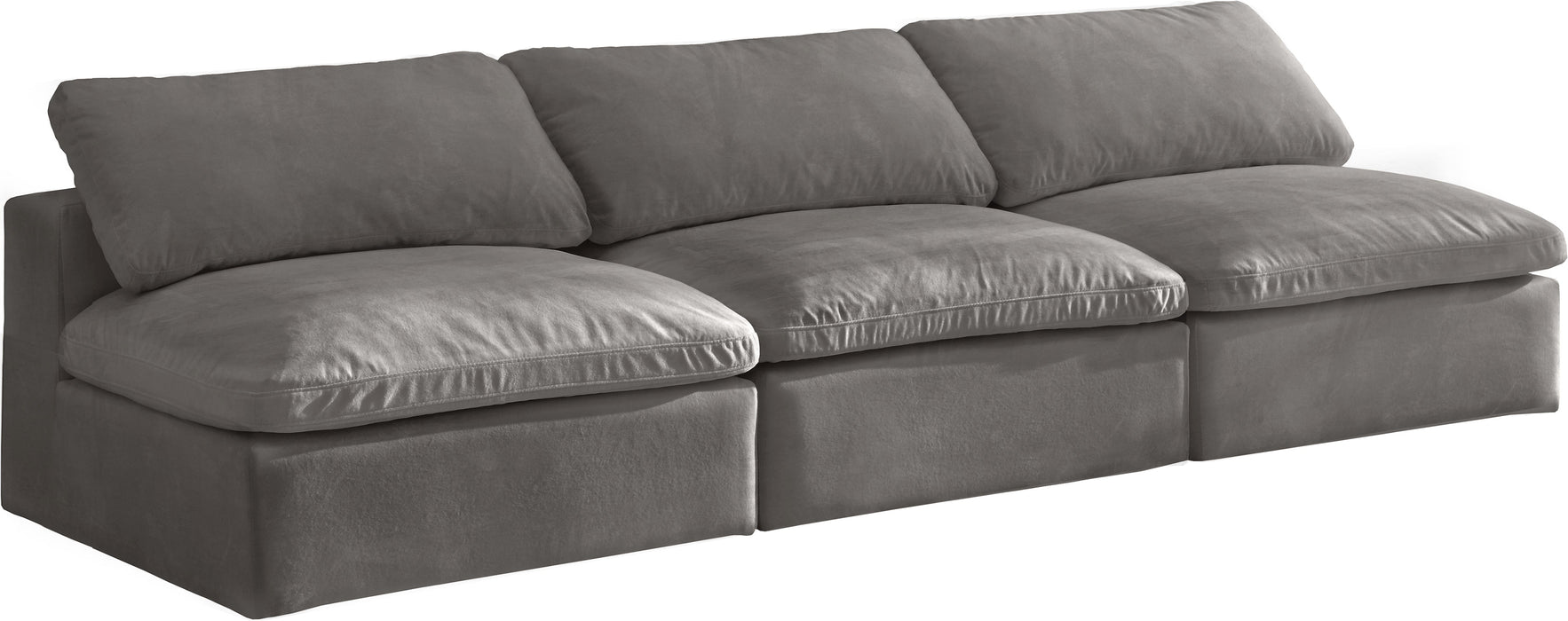 Cozy Velvet Cloud Modular Armless Sofa - Sterling House Interiors