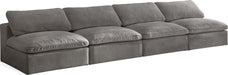 Cozy Velvet Cloud Modular Armless Sofa - Sterling House Interiors