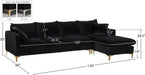 Naomi Velvet 2pc. Reversible Sectional - Sterling House Interiors