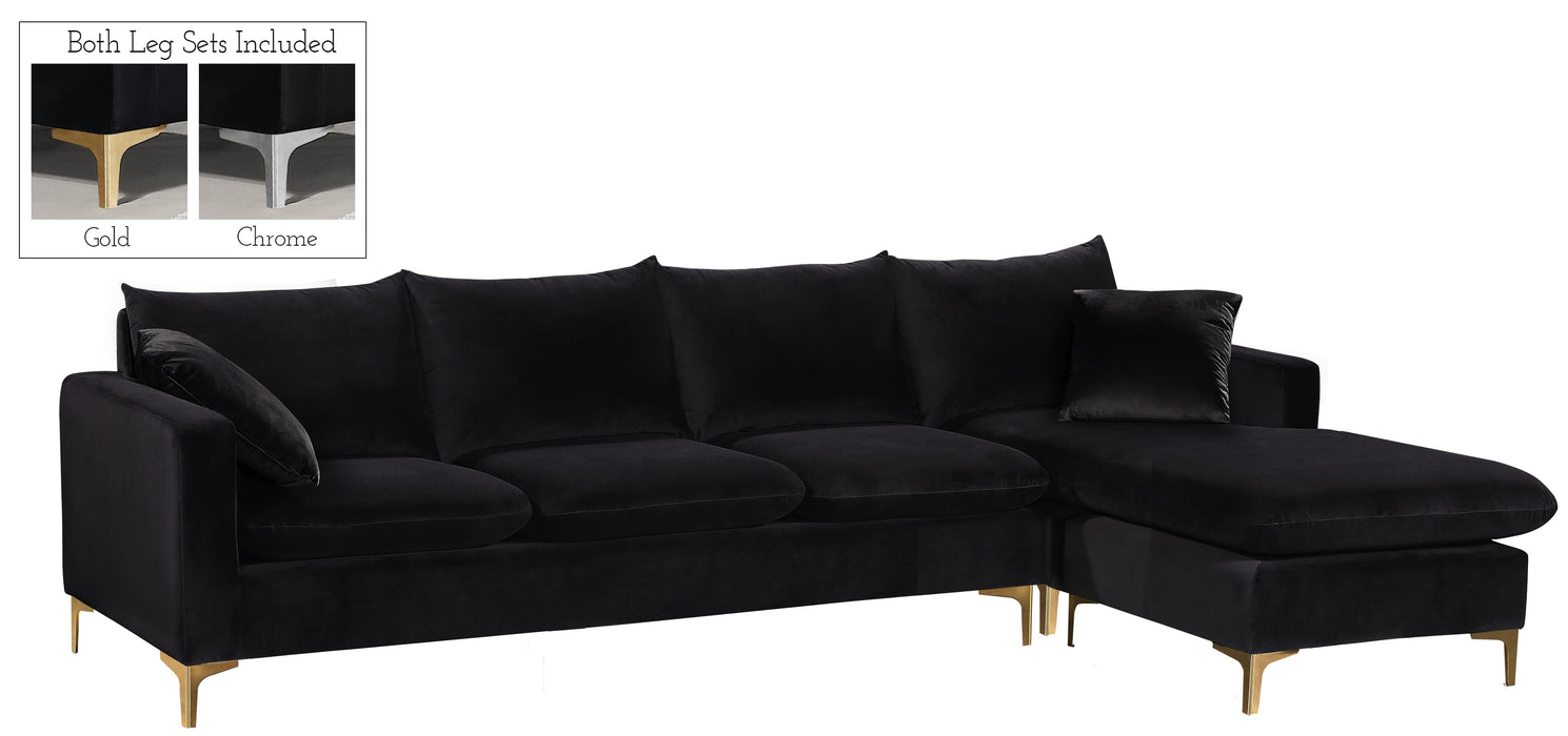 Naomi Velvet 2pc. Reversible Sectional - Sterling House Interiors