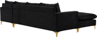 Naomi Velvet 2pc. Reversible Sectional - Sterling House Interiors