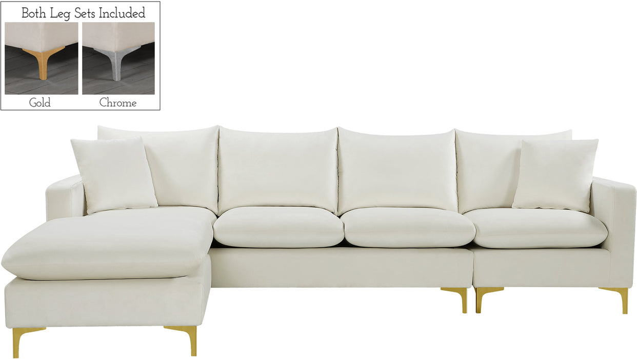 Naomi Velvet 2pc. Reversible Sectional - Sterling House Interiors