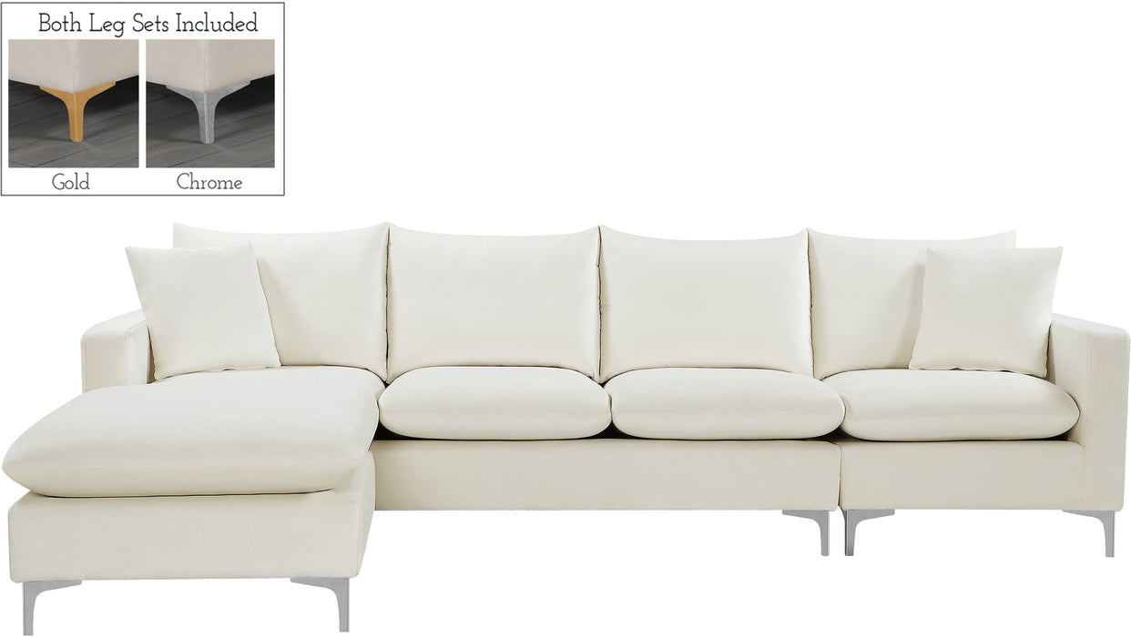 Naomi Velvet 2pc. Reversible Sectional - Sterling House Interiors