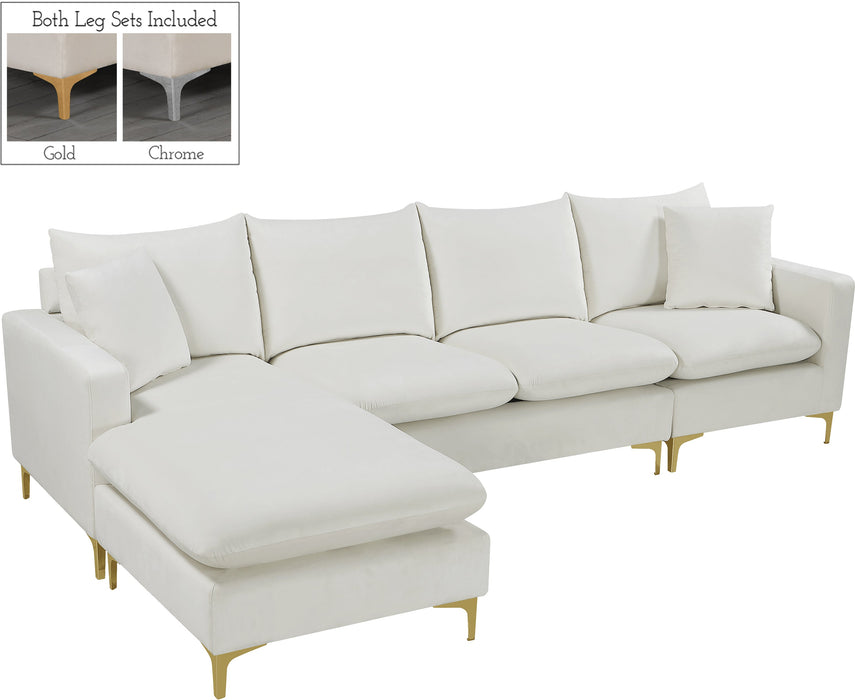 Naomi Velvet 2pc. Reversible Sectional - Sterling House Interiors