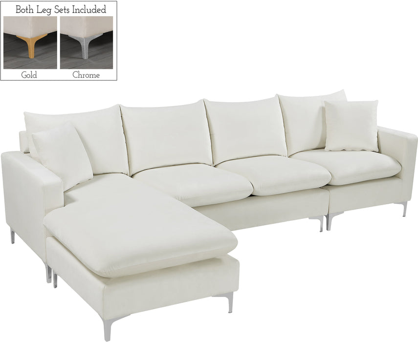 Naomi Velvet 2pc. Reversible Sectional - Sterling House Interiors