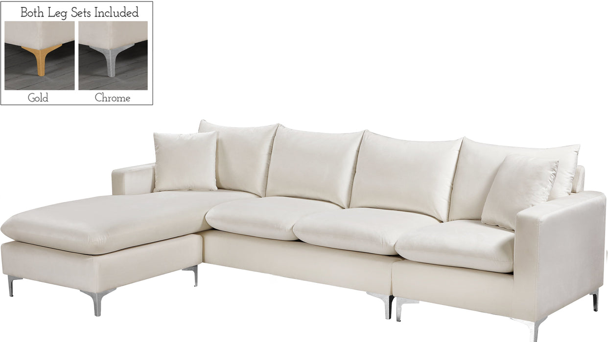 Naomi Velvet 2pc. Reversible Sectional - Sterling House Interiors