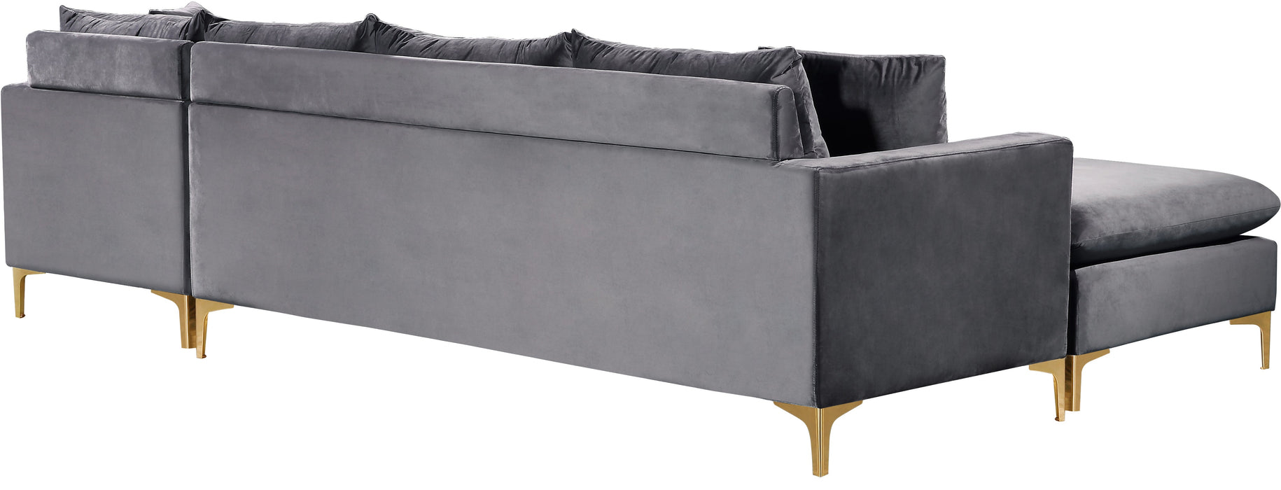 Naomi Velvet 2pc. Reversible Sectional - Sterling House Interiors