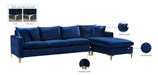 Naomi Velvet 2pc. Reversible Sectional - Sterling House Interiors