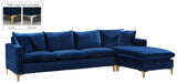 Naomi Velvet 2pc. Reversible Sectional - Sterling House Interiors