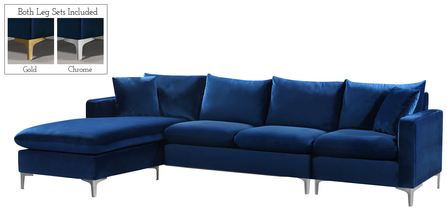 Naomi Velvet 2pc. Reversible Sectional - Sterling House Interiors
