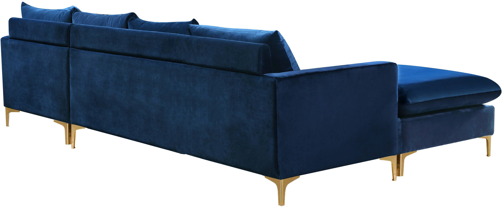 Naomi Velvet 2pc. Reversible Sectional - Sterling House Interiors