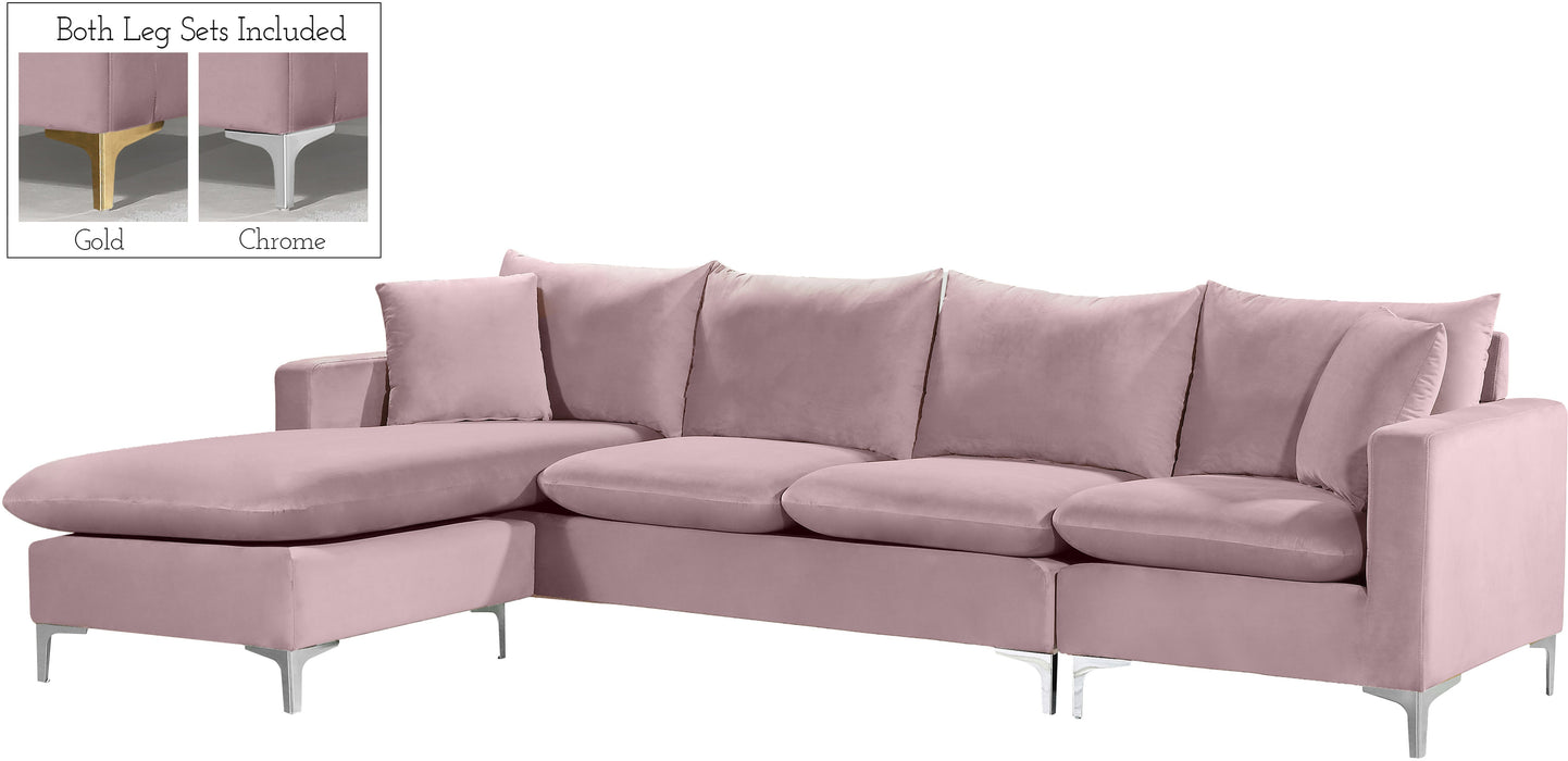 Naomi Velvet 2pc. Reversible Sectional - Sterling House Interiors