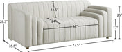 Naya Velvet Loveseat - Sterling House Interiors