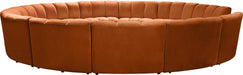 Infinity Velvet 12pc. Modular Sectional - Sterling House Interiors