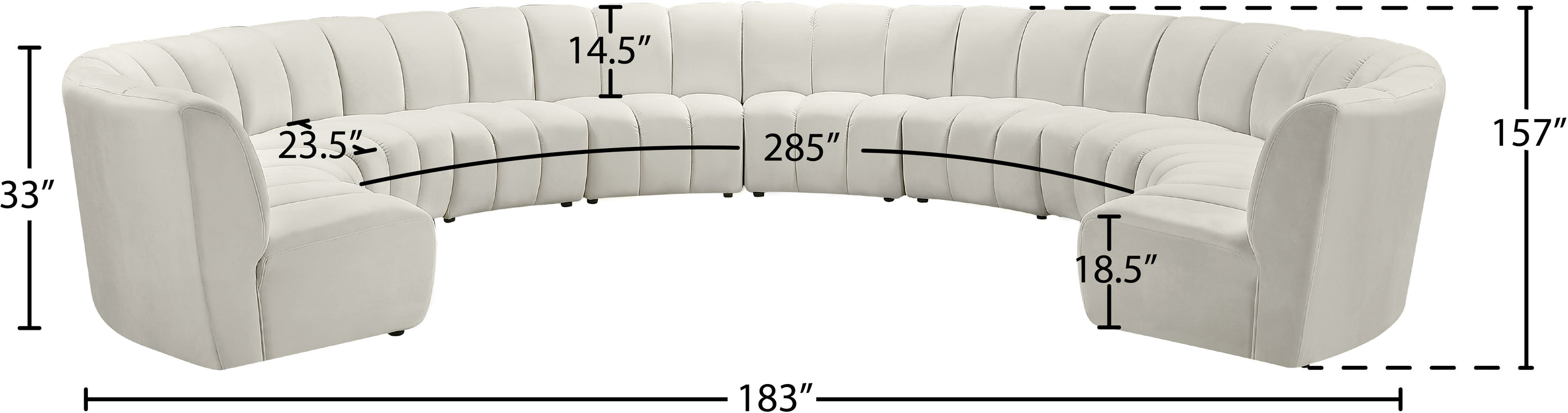 Infinity Velvet 10pc. Modular Sectional - Sterling House Interiors