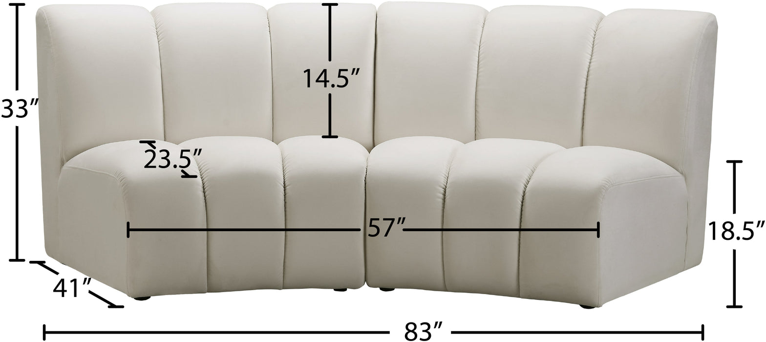 Infinity Velvet 2pc. Modular Sectional - Sterling House Interiors