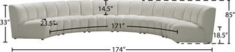 Infinity Velvet 6pc. Modular Sectional - Sterling House Interiors