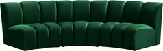 Infinity Velvet 3pc. Modular Sectional - Sterling House Interiors