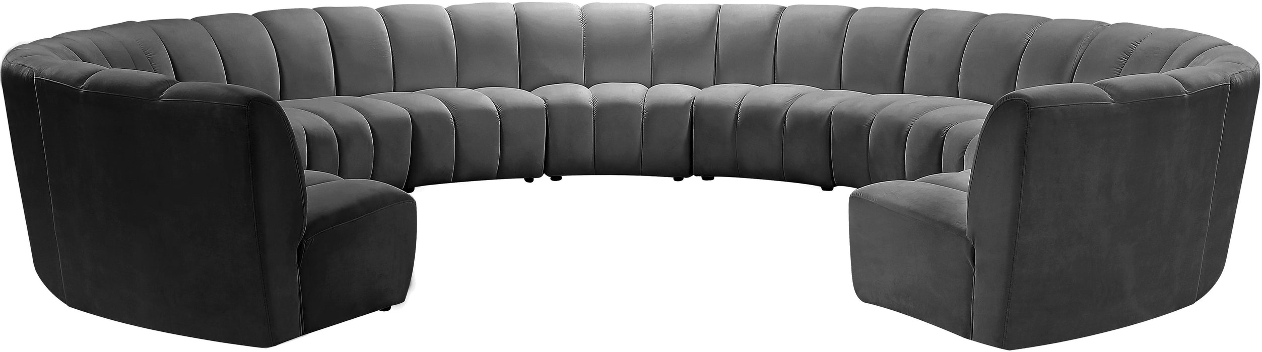 InfinityVelvet 11pc. Modular Sectional - Sterling House Interiors