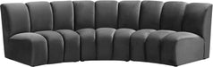 Infinity Velvet 3pc. Modular Sectional - Sterling House Interiors