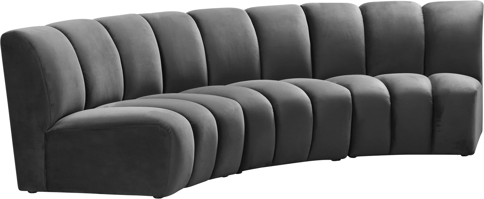 Infinity Velvet 3pc. Modular Sectional - Sterling House Interiors