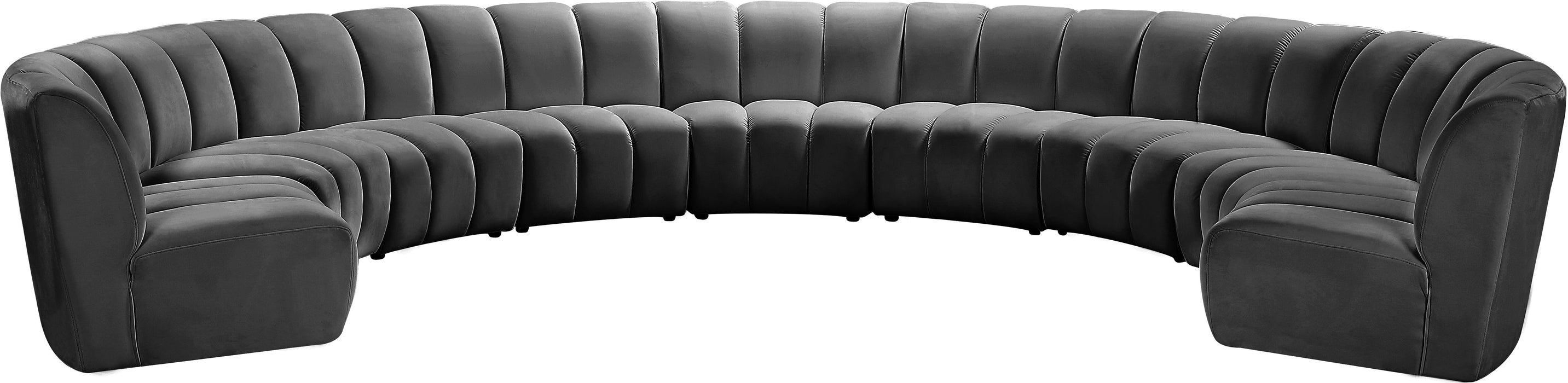 Infinity Velvet 9pc. Modular Sectional - Sterling House Interiors