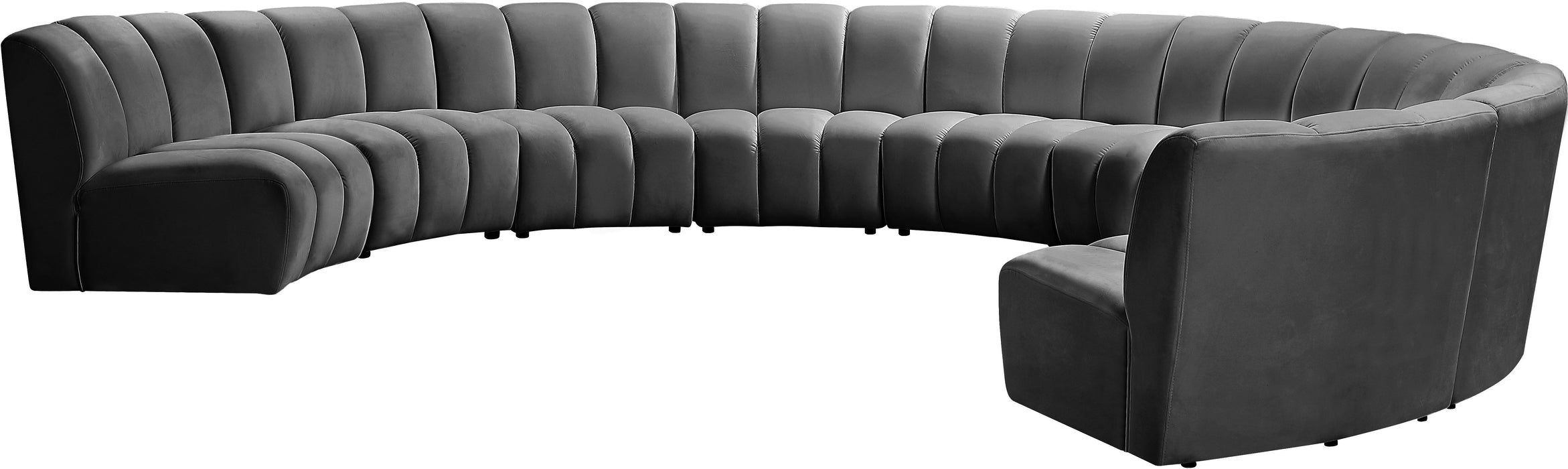 Infinity Velvet 9pc. Modular Sectional - Sterling House Interiors