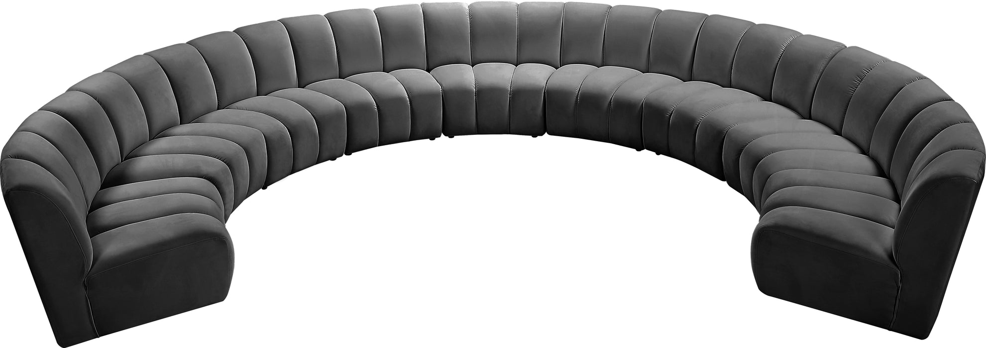 Infinity Velvet 9pc. Modular Sectional - Sterling House Interiors