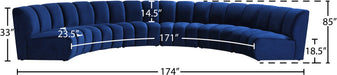 Infinity Velvet 6pc. Modular Sectional - Sterling House Interiors