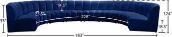 Infinity Velvet 8pc. Modular Sectional - Sterling House Interiors