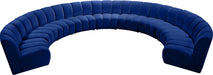 Infinity Velvet 9pc. Modular Sectional - Sterling House Interiors