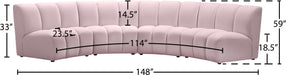 Infinity Velvet 4pc. Modular Sectional - Sterling House Interiors