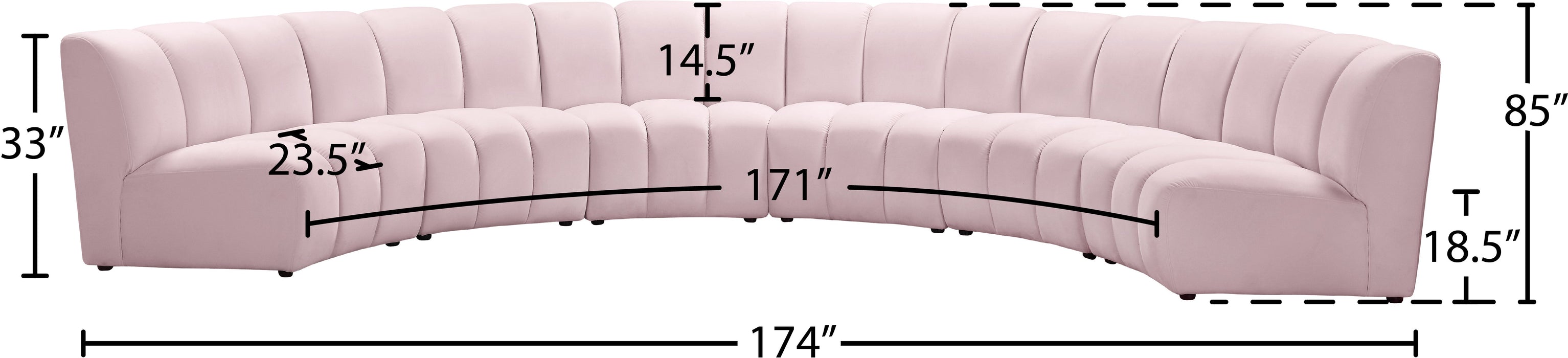 Infinity Velvet 6pc. Modular Sectional - Sterling House Interiors