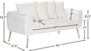 Quinn Velvet Loveseat - Sterling House Interiors