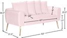 Quinn Velvet Loveseat - Sterling House Interiors