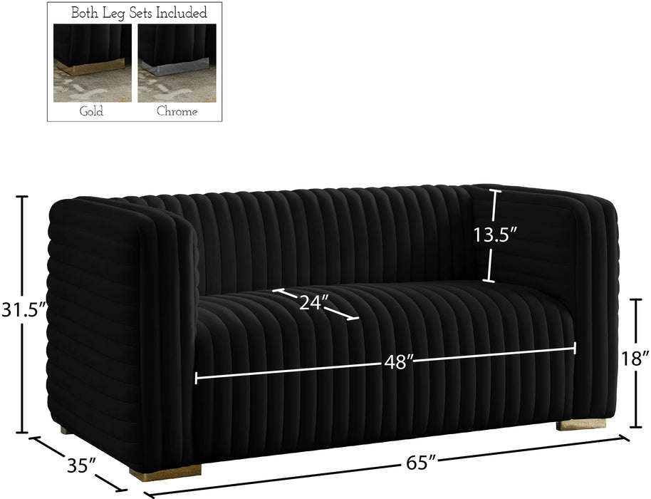 Ravish Velvet Loveseat - Sterling House Interiors