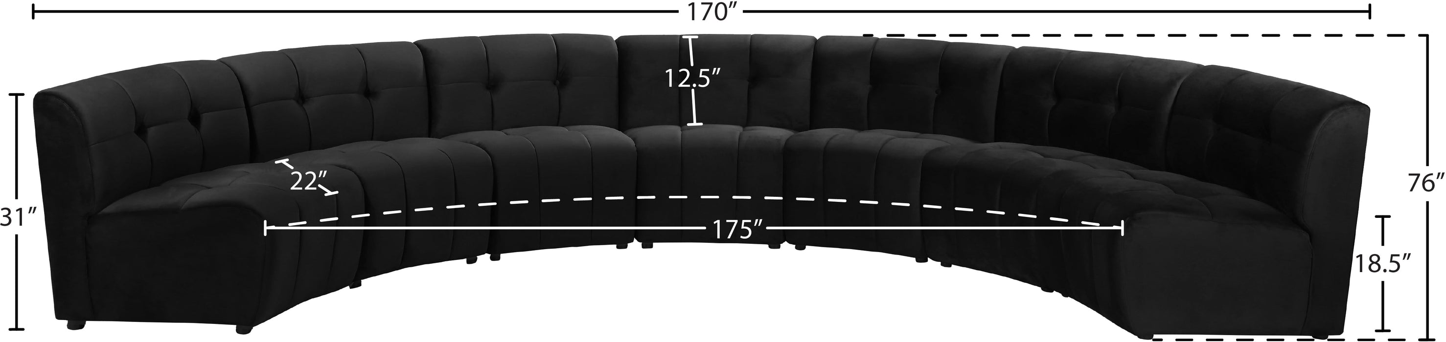 Limitless Velvet 7pc. Modular Sectional - Sterling House Interiors