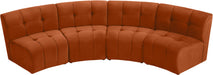 Limitless Velvet 4pc. Modular Sectional - Sterling House Interiors