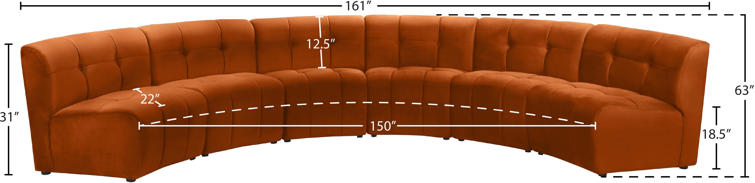Limitless Velvet 6pc. Modular Sectional - Sterling House Interiors
