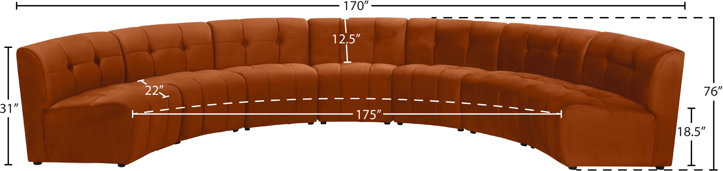 Limitless Velvet 7pc. Modular Sectional - Sterling House Interiors