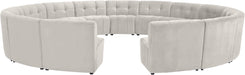 Limitless Velvet 15pc. Modular Sectional - Sterling House Interiors