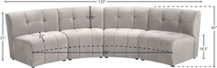 Limitless Velvet 4pc. Modular Sectional - Sterling House Interiors