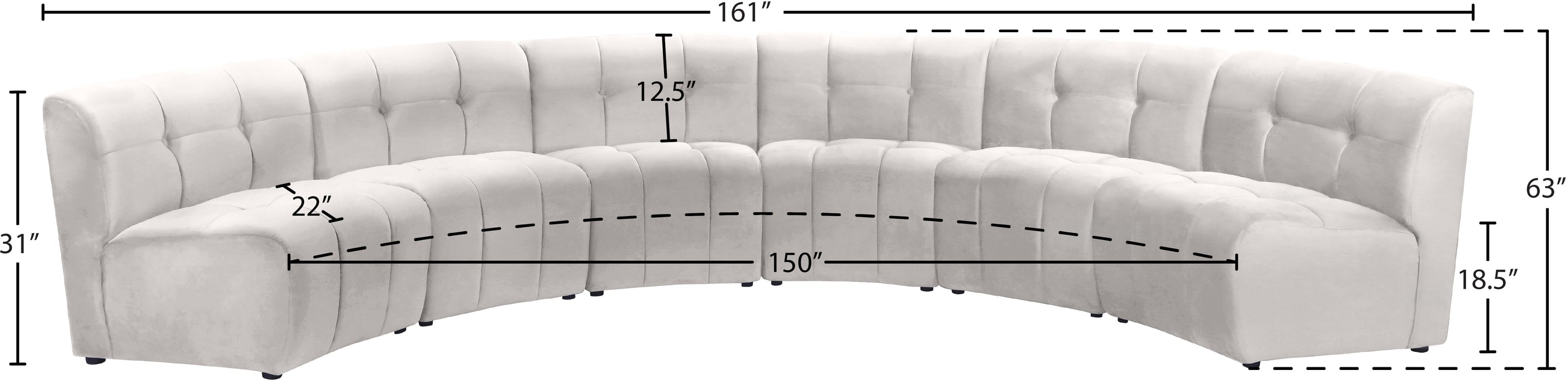 Limitless Velvet 6pc. Modular Sectional - Sterling House Interiors