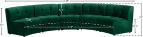 Limitless Velvet 5pc. Modular Sectional - Sterling House Interiors