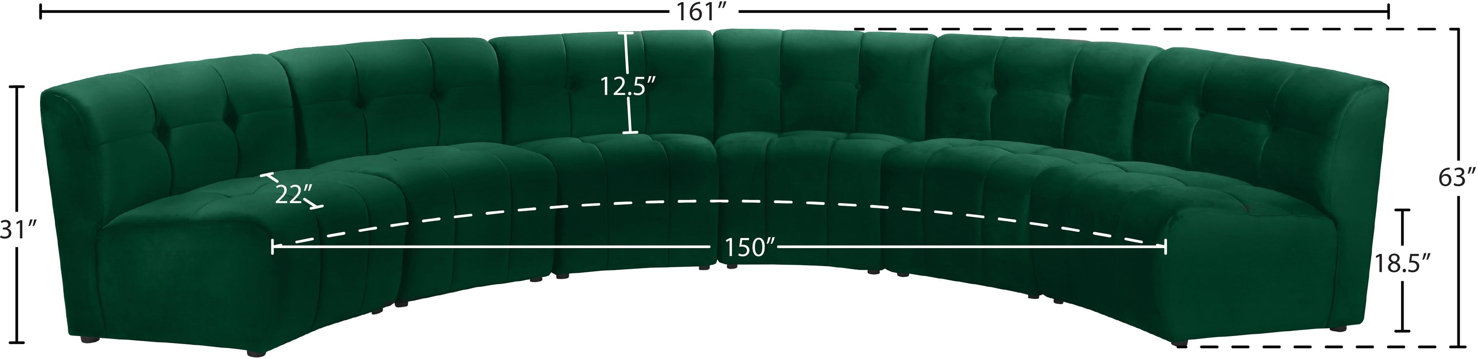 Limitless Velvet 6pc. Modular Sectional - Sterling House Interiors