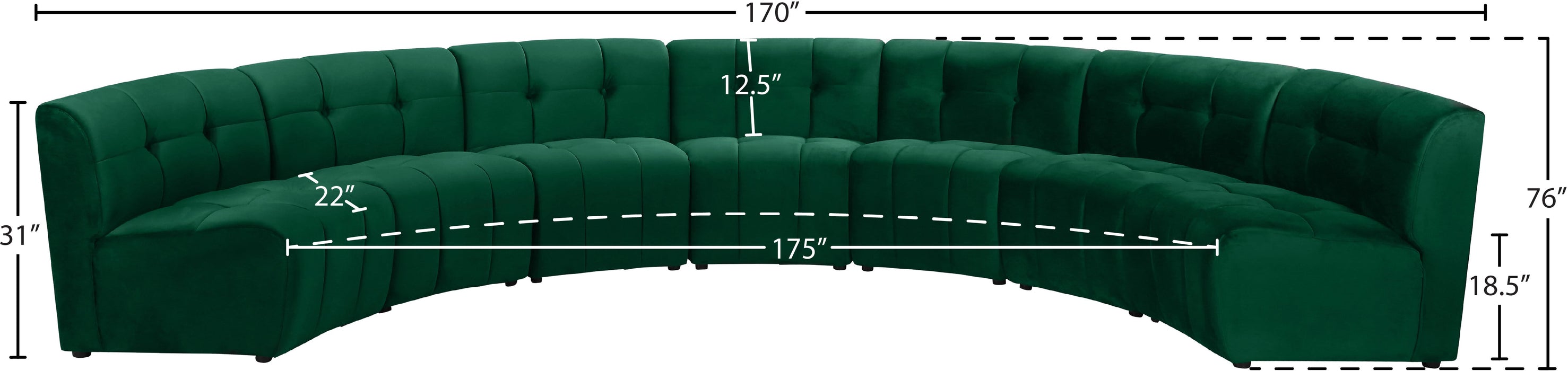 Limitless Velvet 7pc. Modular Sectional - Sterling House Interiors