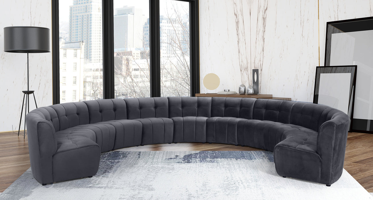 Limitless Velvet 11pc. Modular Sectional - Sterling House Interiors