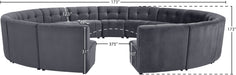 Limitless Velvet 15pc. Modular Sectional - Sterling House Interiors