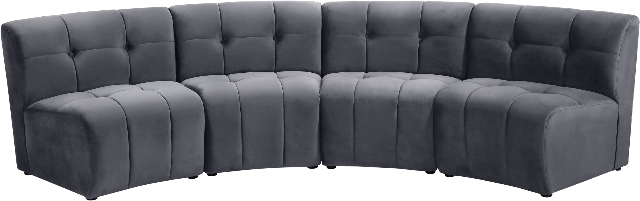 Limitless Velvet 4pc. Modular Sectional - Sterling House Interiors